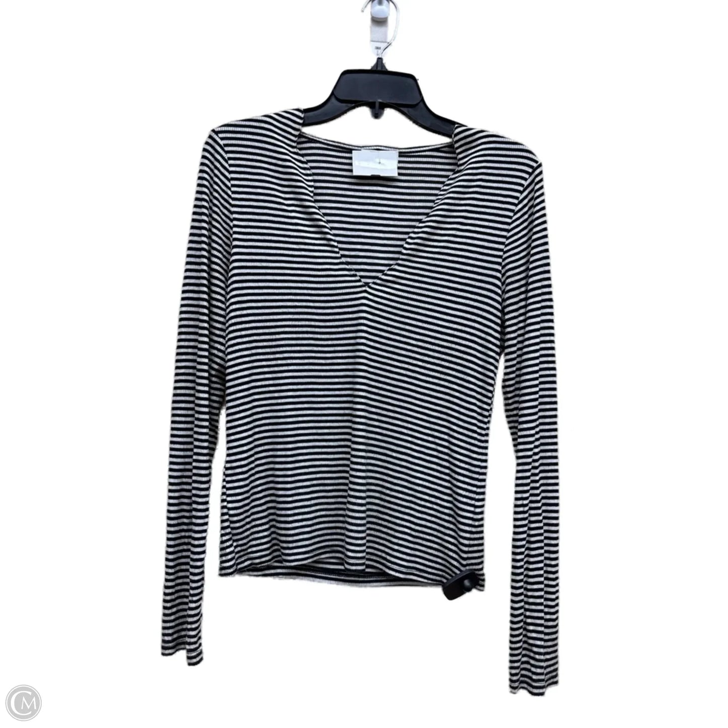 Top Long Sleeve By Socialite In Striped Pattern, Size: S