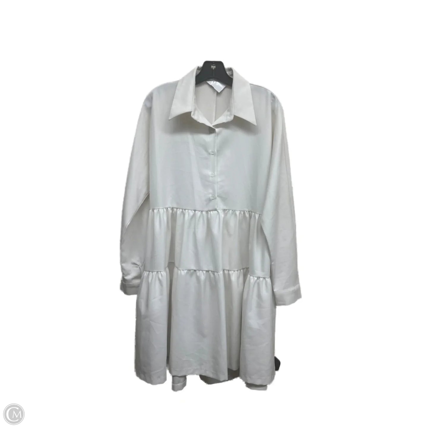 Dress Casual Midi By Clothes Mentor In White, Size: S