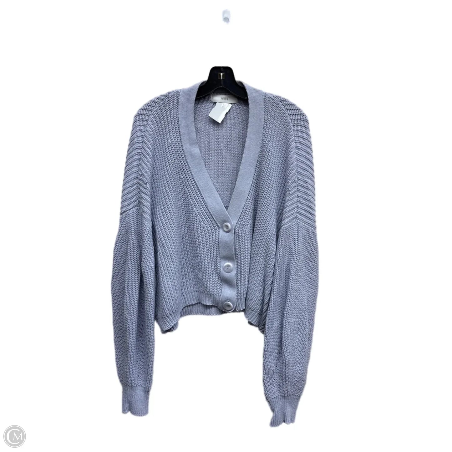 Sweater Cardigan By Clothes Mentor In Purple