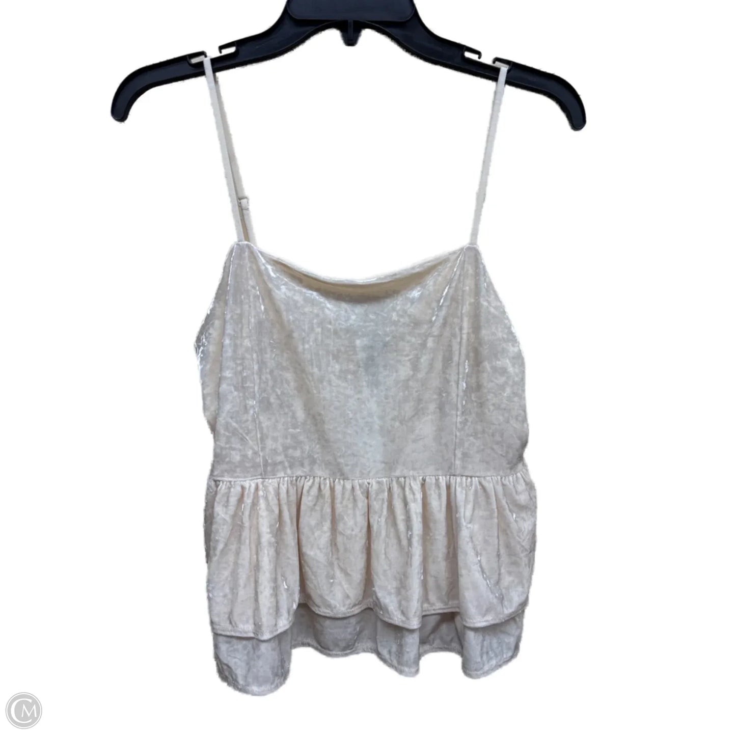 Top Sleeveless By American Eagle In Cream, Size: L