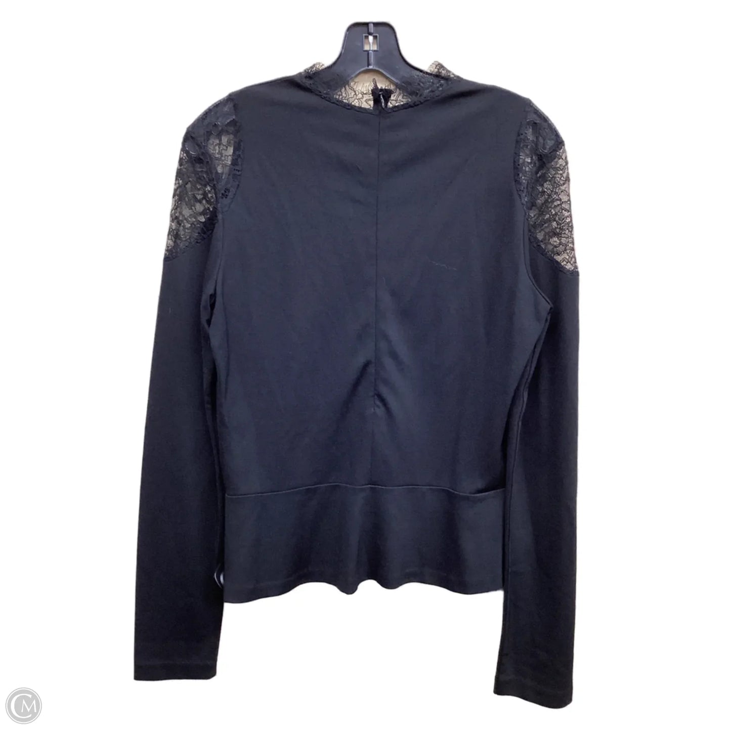 Top Long Sleeve By Amanda Uprichard In Black, Size: M