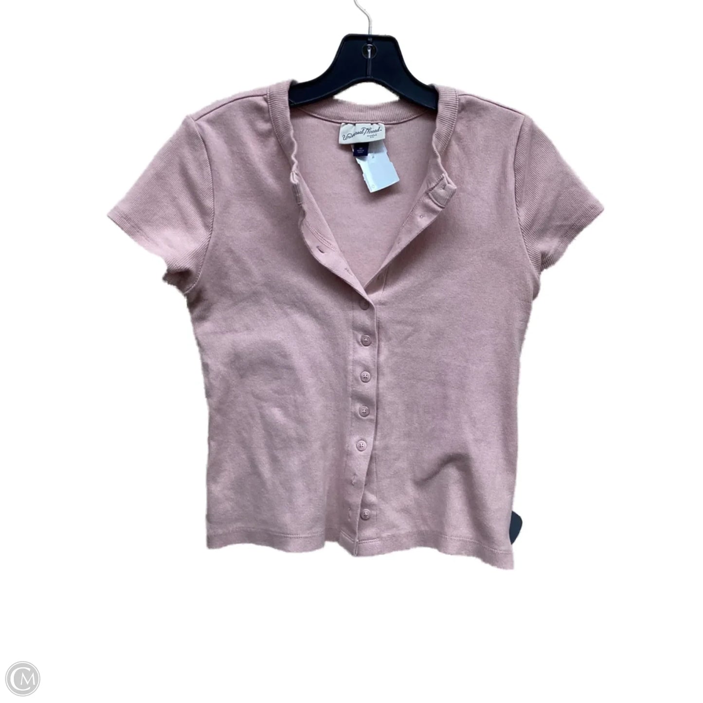 Top Short Sleeve By Universal Thread In Pink, Size: M