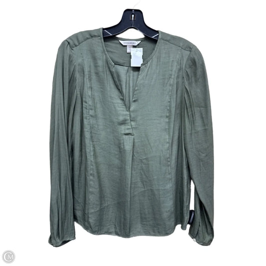 Top Long Sleeve By Banana Republic In Green, Size: Xs