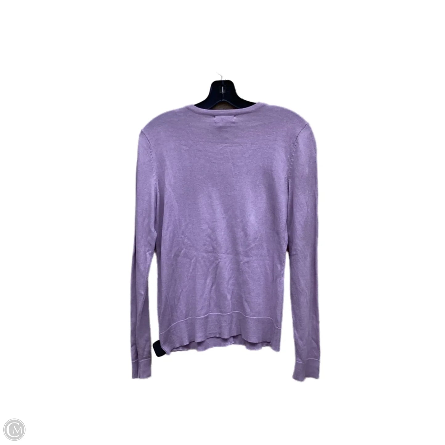 Sweater Cardigan By New York And Co In Purple, Size: M