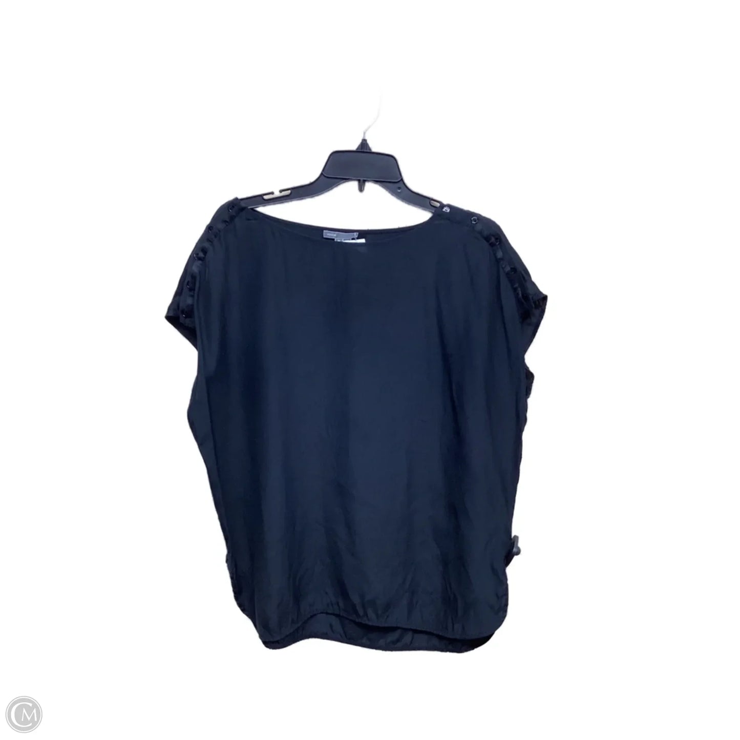 Top Short Sleeve By Vince In Black, Size: M