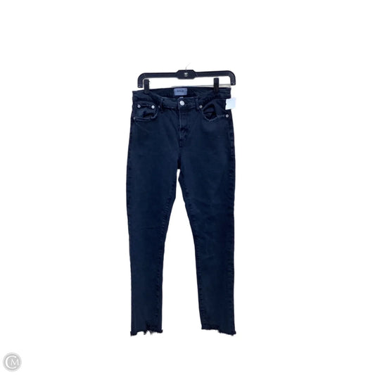 Jeans Straight By Agolde In Black Denim, Size: 4