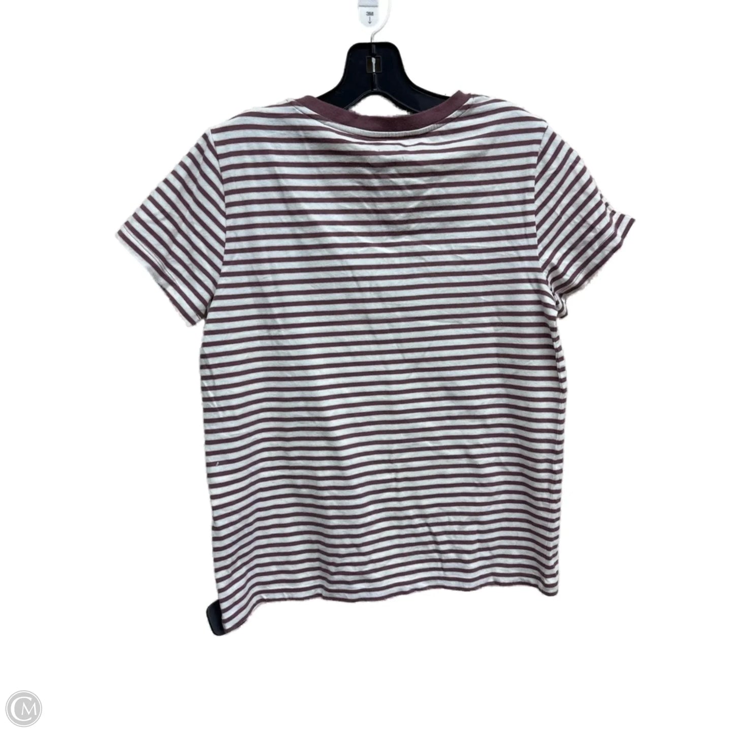 Top Short Sleeve By Levis In Striped Pattern, Size: S