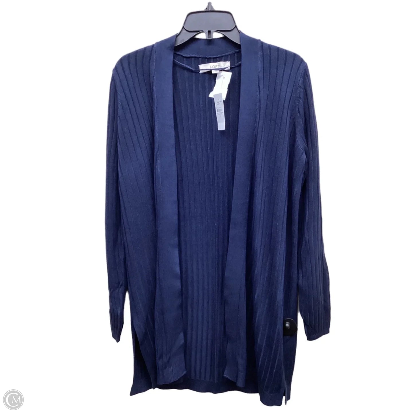 Sweater Cardigan By Loft In Blue, Size: Xs