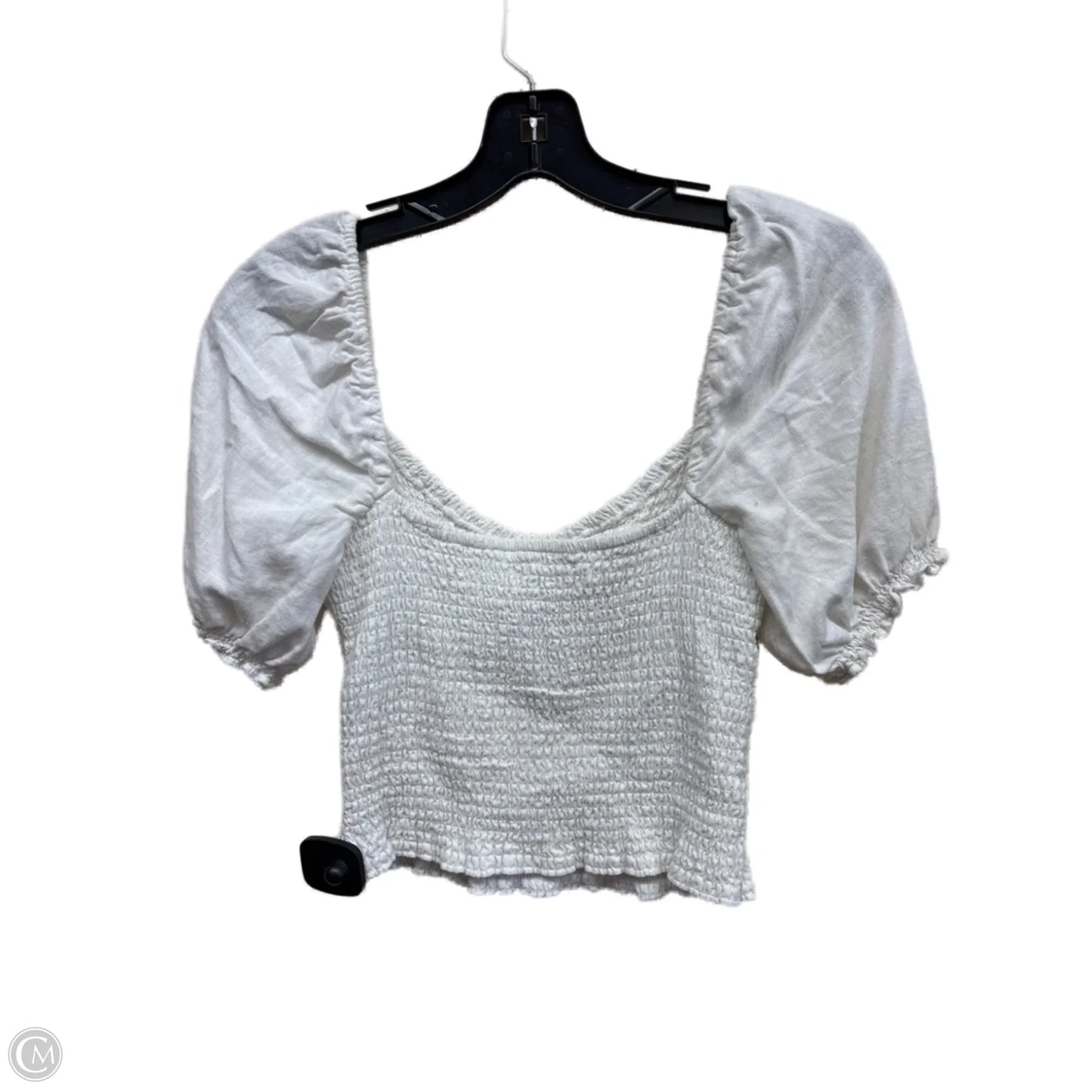 Top Short Sleeve By Abercrombie And Fitch In White