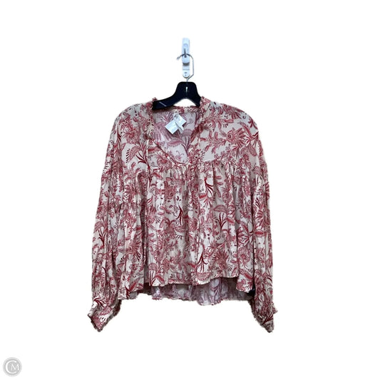 Top Long Sleeve By Anthropologie In Multi-colored, Size: S