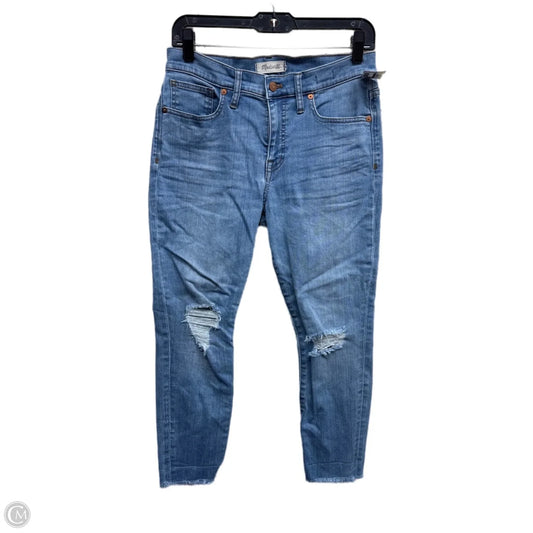 Jeans Skinny By Madewell In Blue Denim, Size: 2l