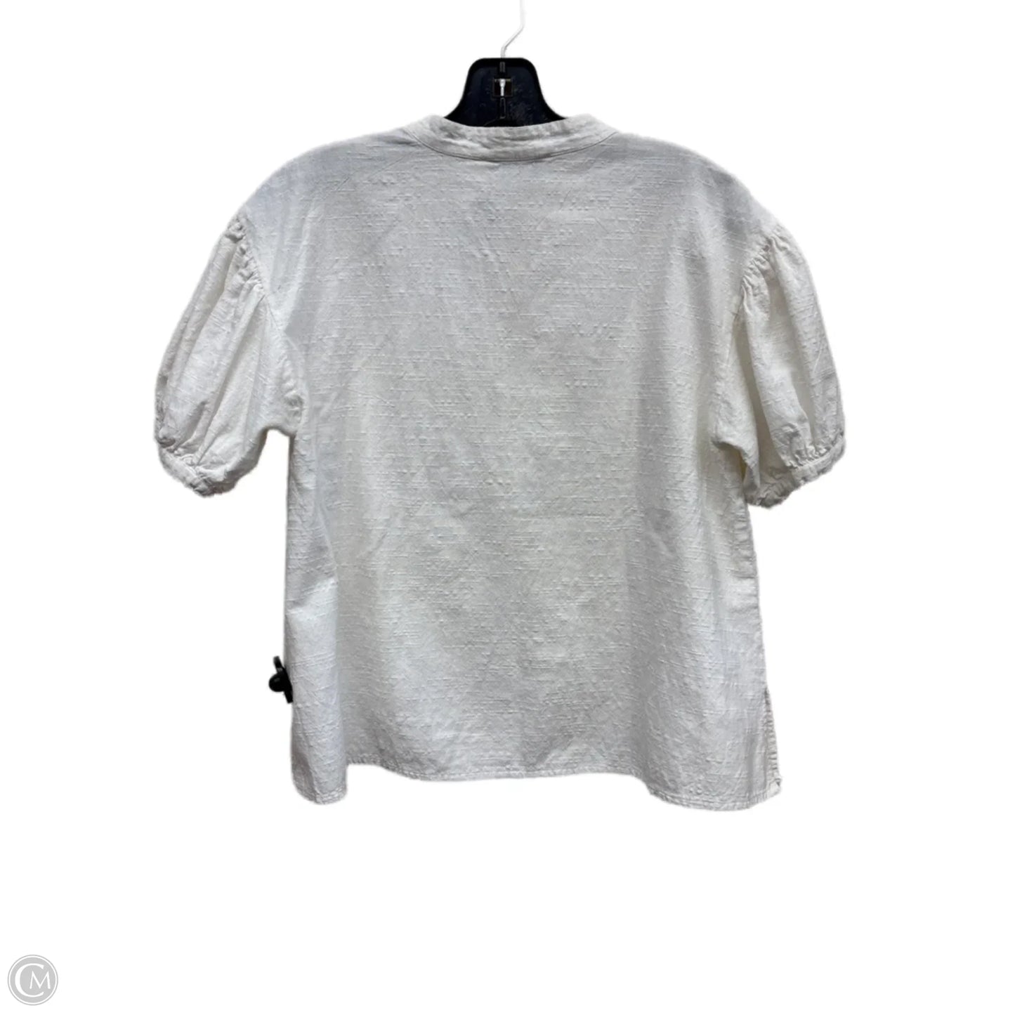 Top Short Sleeve By Clothes Mentor In White, Size: S