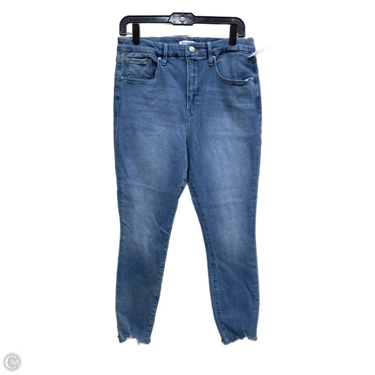 Jeans Skinny By Good American In Blue Denim, Size: 14