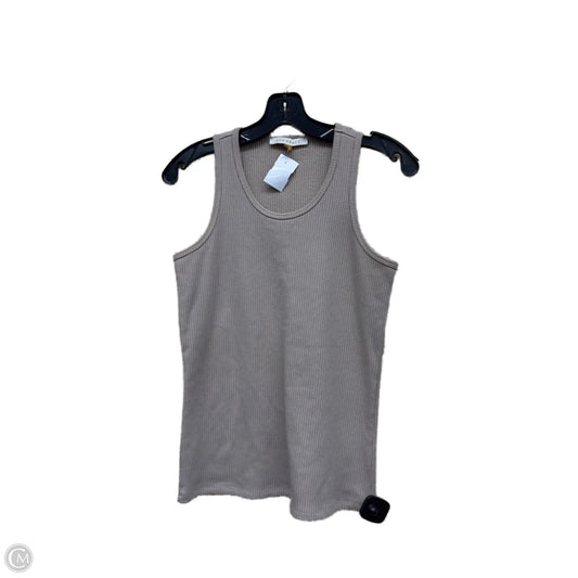 Top Sleeveless By Downeast In Tan, Size: Xs