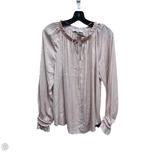 Top Long Sleeve By Loft In Pink, Size: M