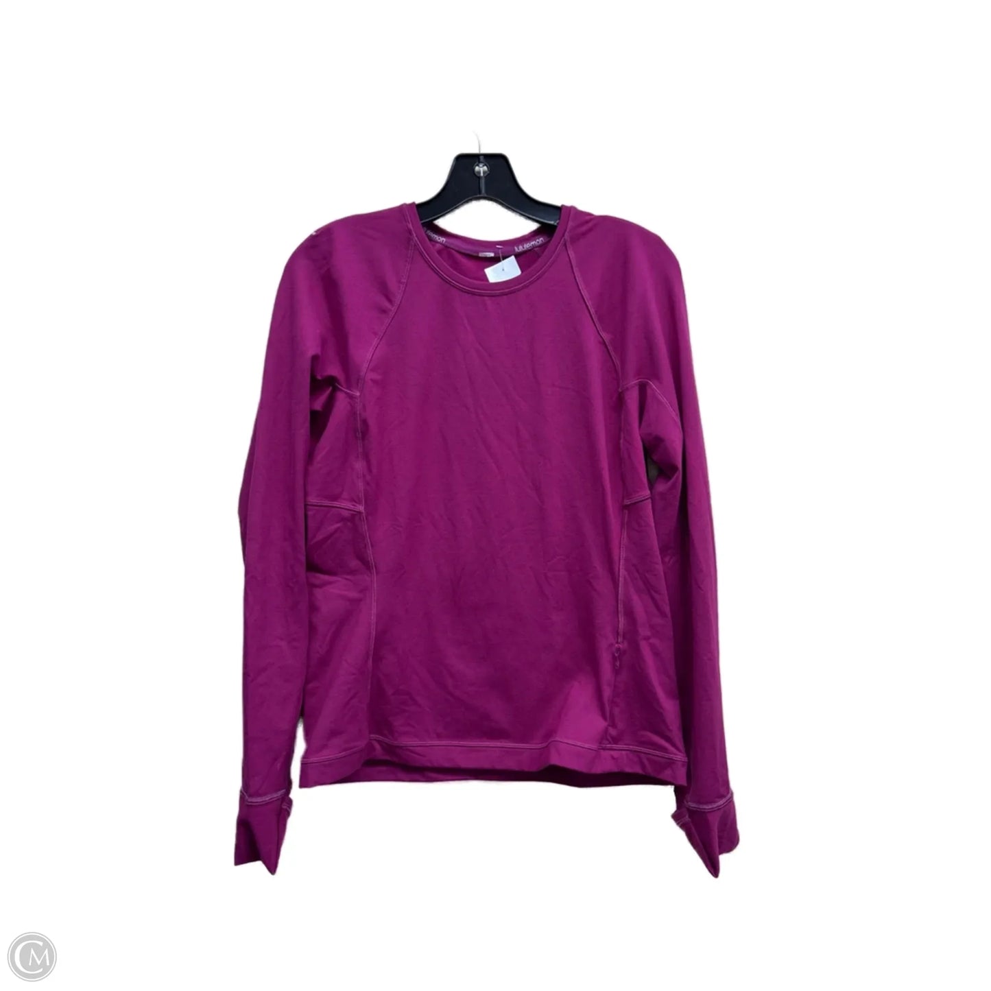 Athletic Top Long Sleeve Crewneck By Lululemon In Pink, Size: 10