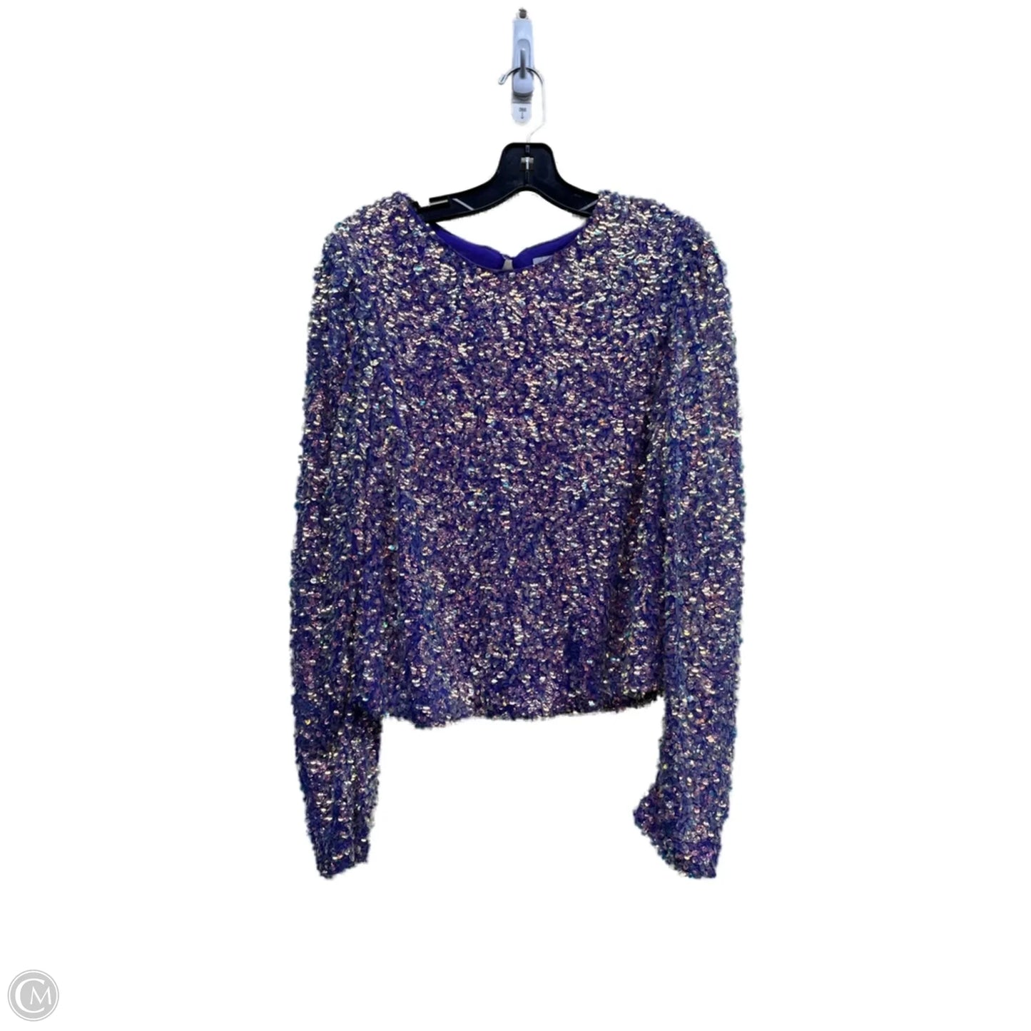 Top Long Sleeve By Endless Rose In Purple, Size: L