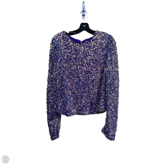Top Long Sleeve By Endless Rose In Purple, Size: L