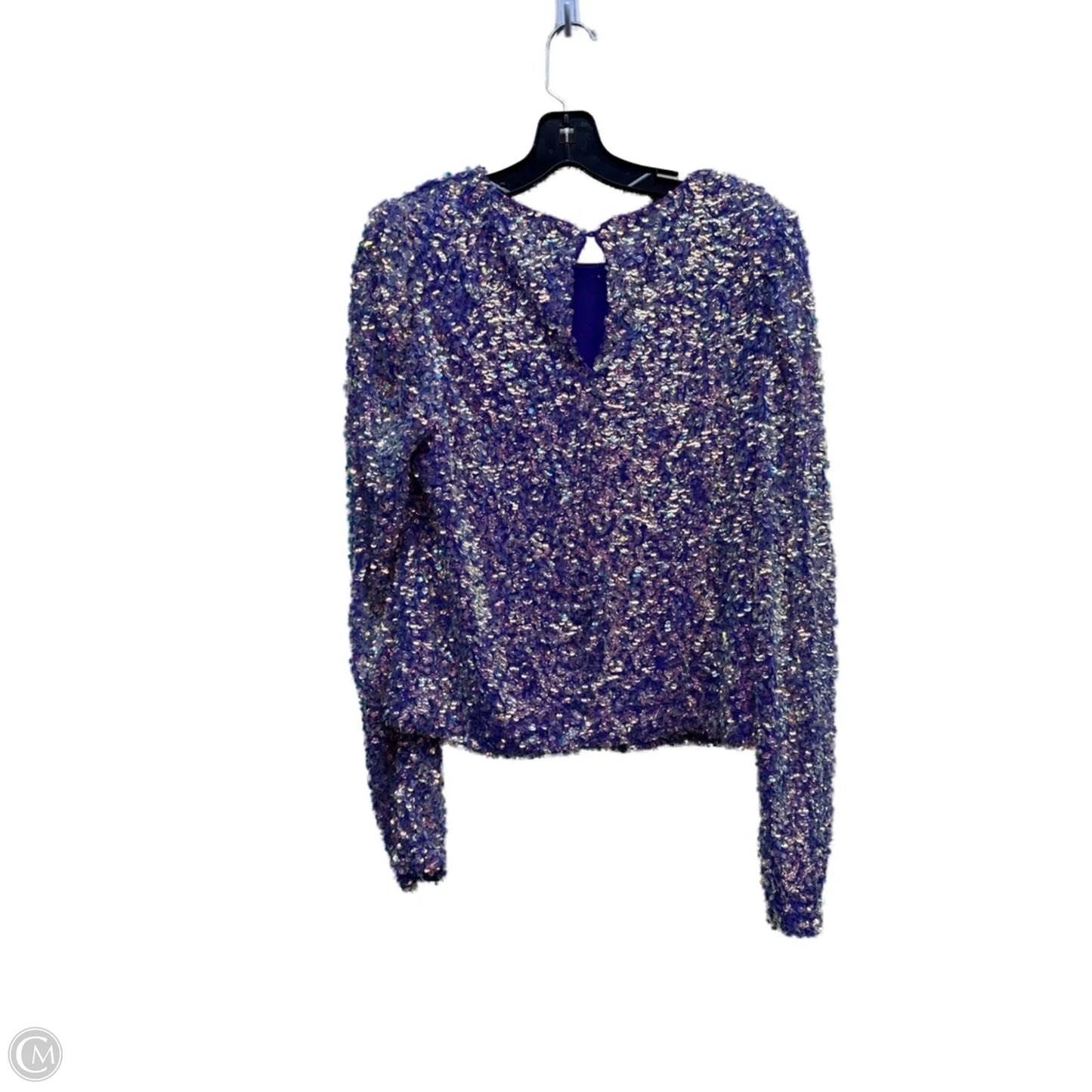 Top Long Sleeve By Endless Rose In Purple, Size: L