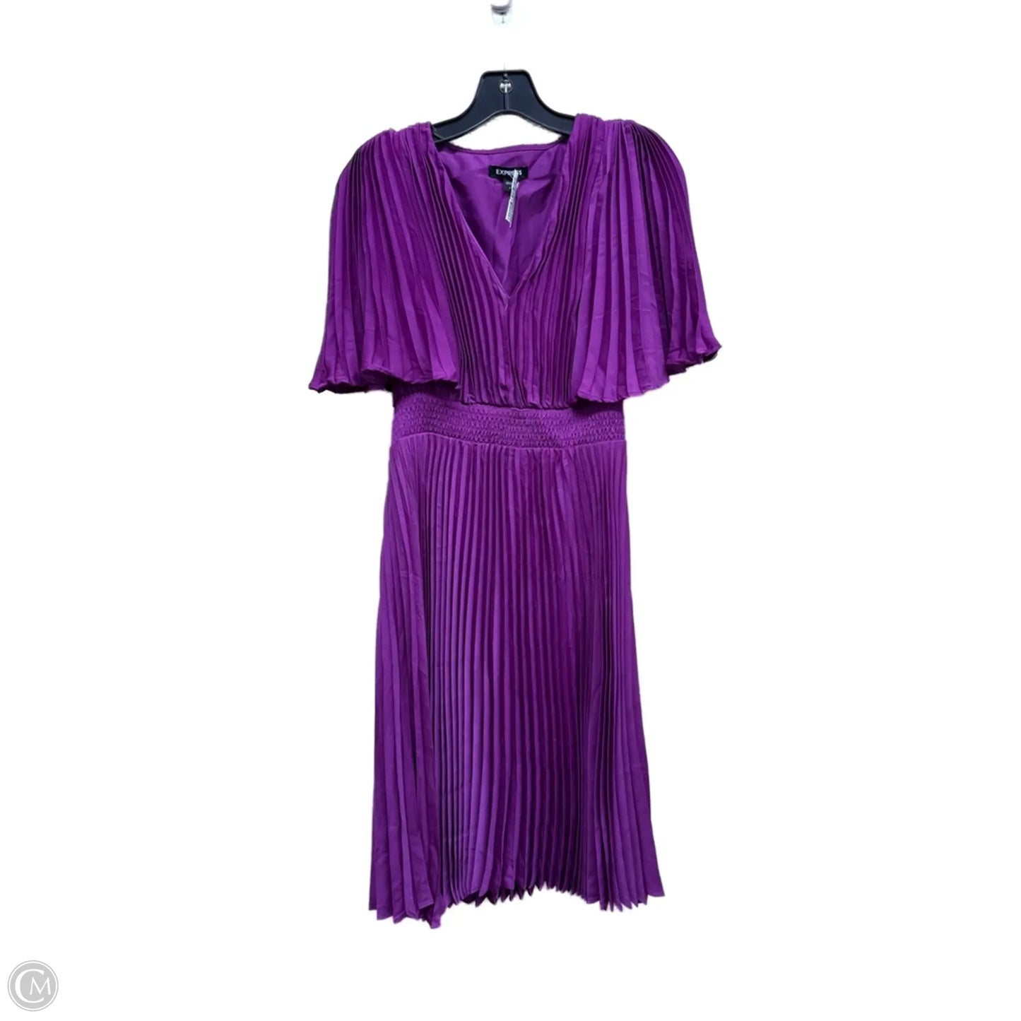 Dress Casual Midi By Express In Purple, Size: S