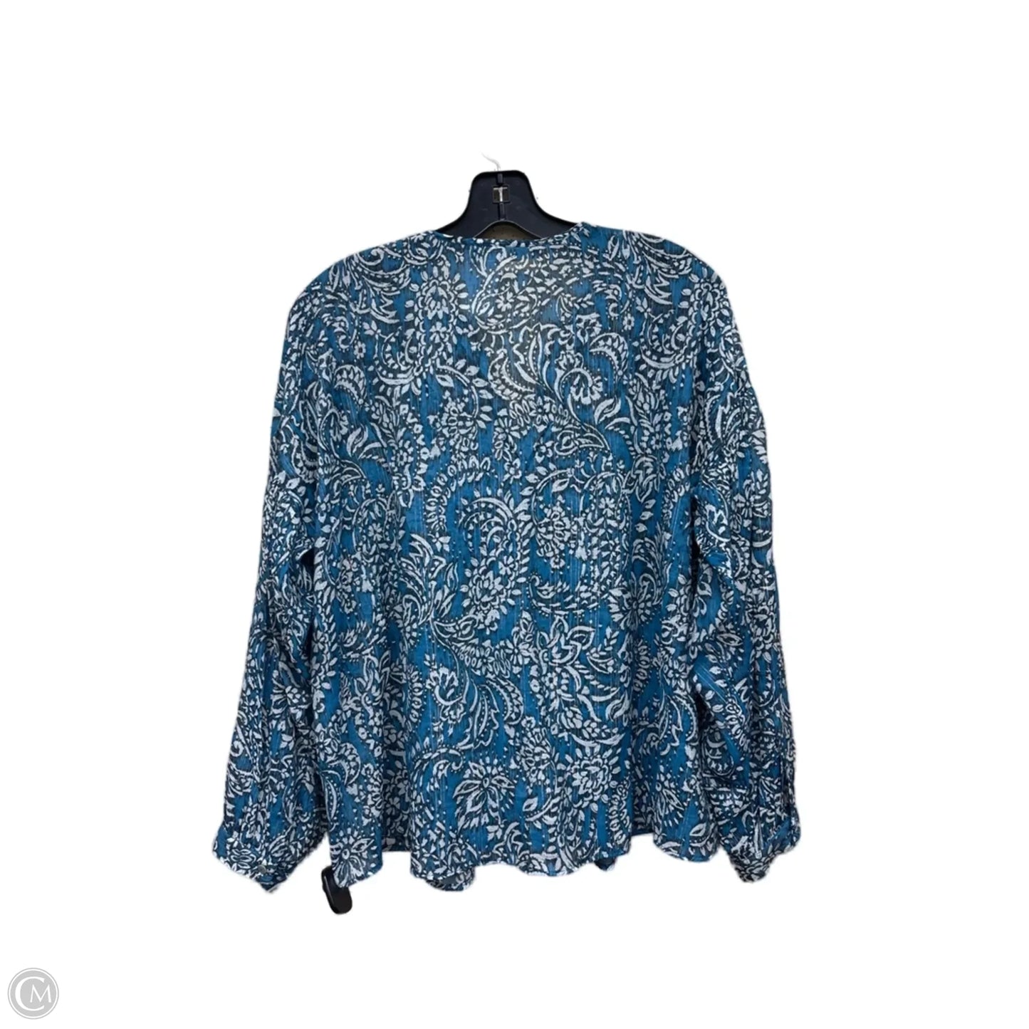 Top Long Sleeve By Zara In Multi-colored, Size: Xs