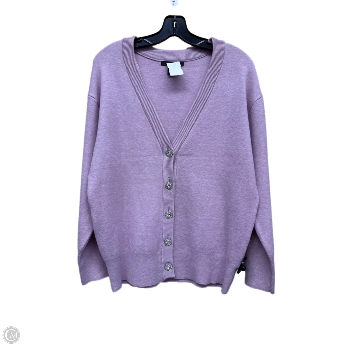 Sweater Cardigan By Tahari By Arthur Levine In Pink, Size: S