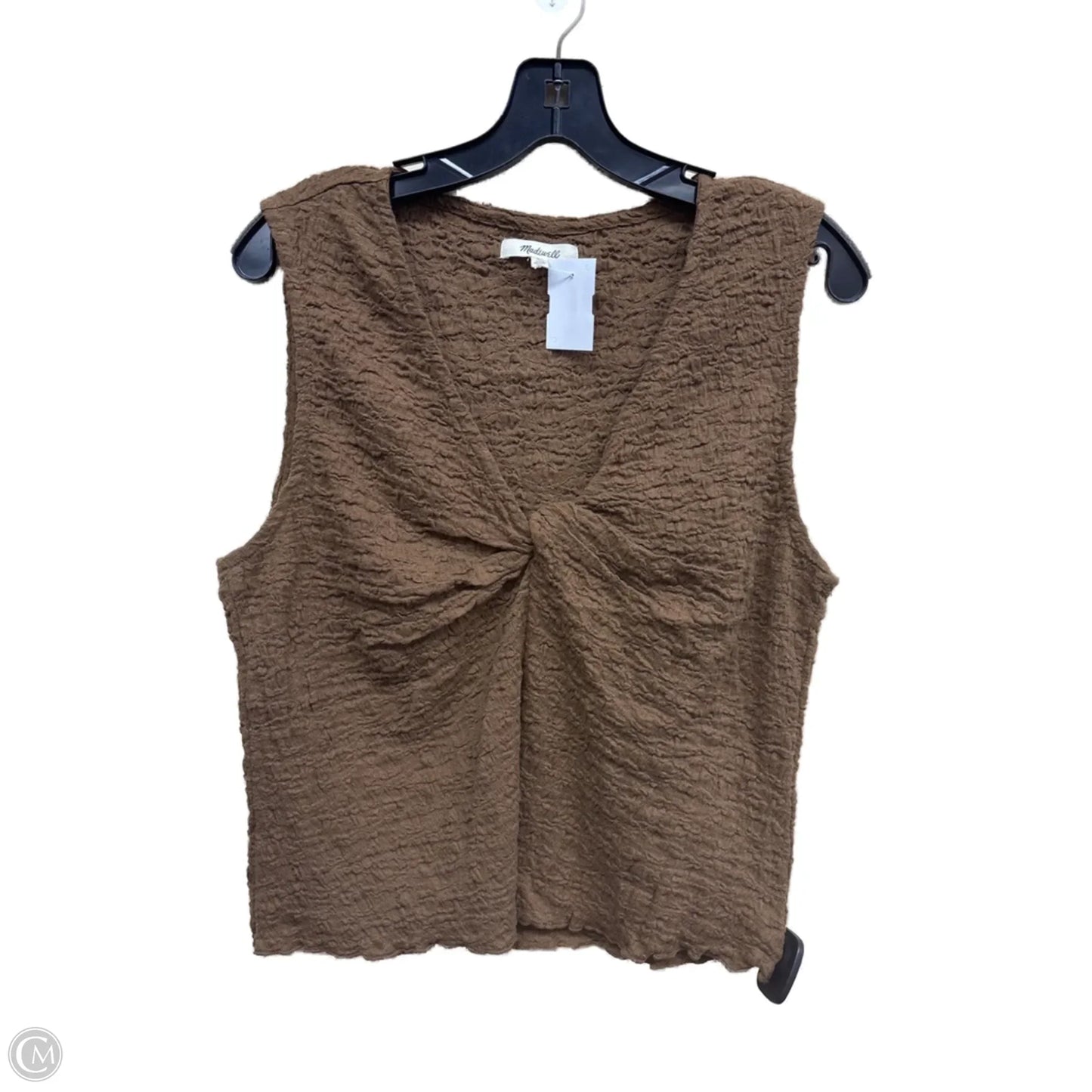 Top Sleeveless By Madewell In Brown, Size: Xl