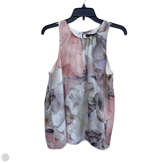 Top Sleeveless By Vince Camuto In Floral Print, Size: M