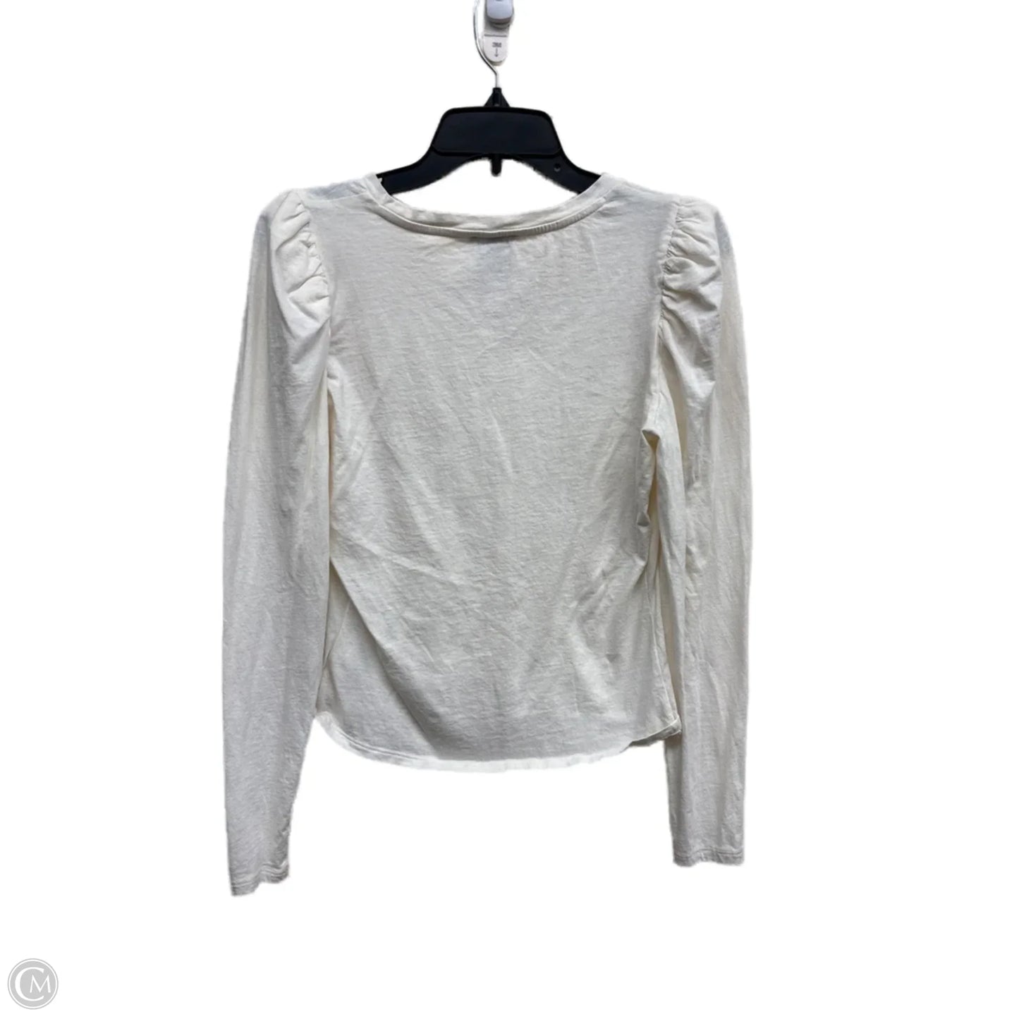 Top Long Sleeve By Express In White, Size: M