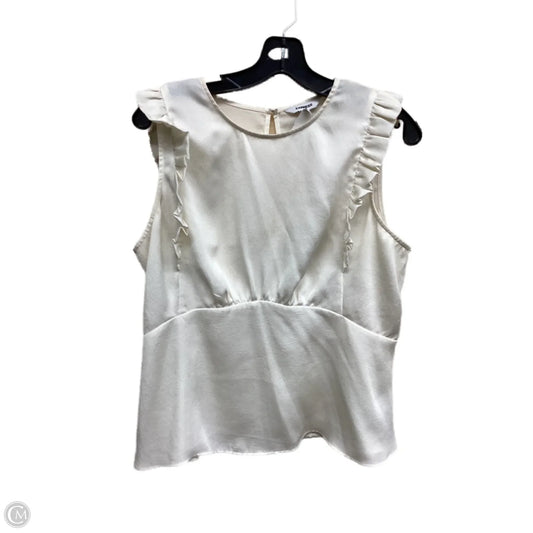 Top Sleeveless By Express In Cream, Size: L