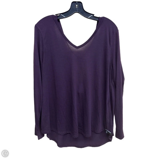 Athletic Top Long Sleeve Crewneck By Old Navy In Purple, Size: Xl