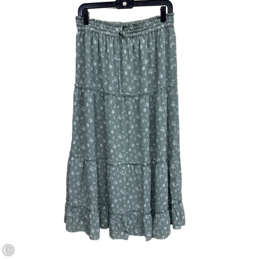 Skirt Maxi By Madewell In Green, Size: M