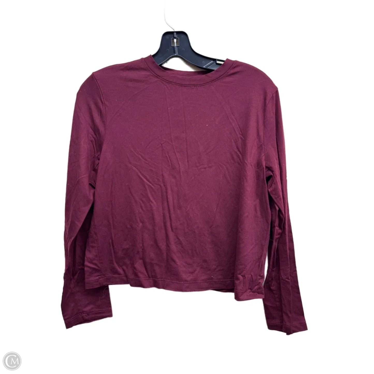 Top Long Sleeve By A New Day In Maroon, Size: Xs