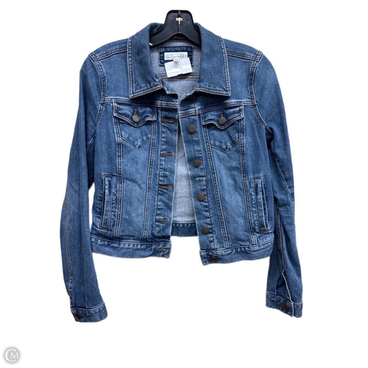 Jacket Denim By Loft In Blue Denim, Size: Xs