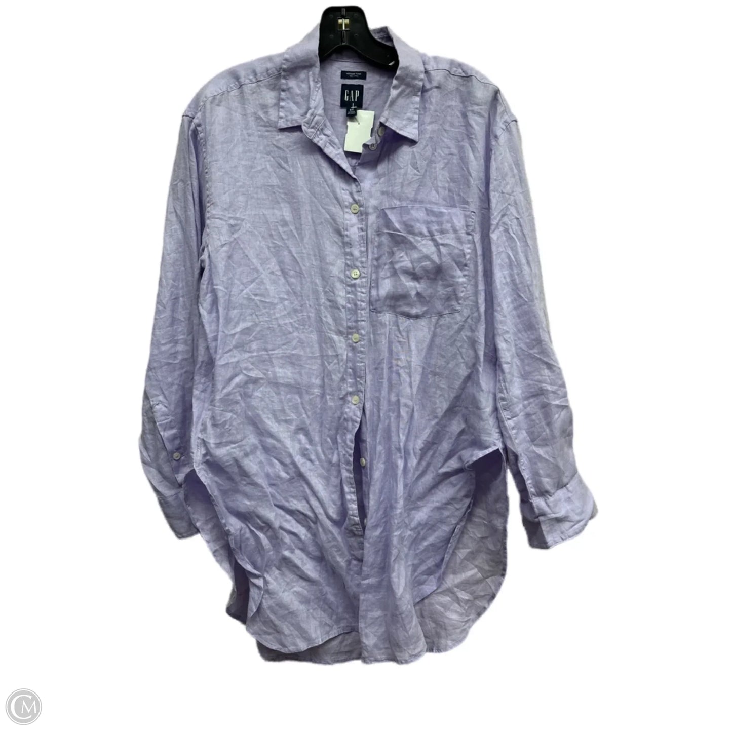 Top Long Sleeve By Gap In Purple, Size: Xs