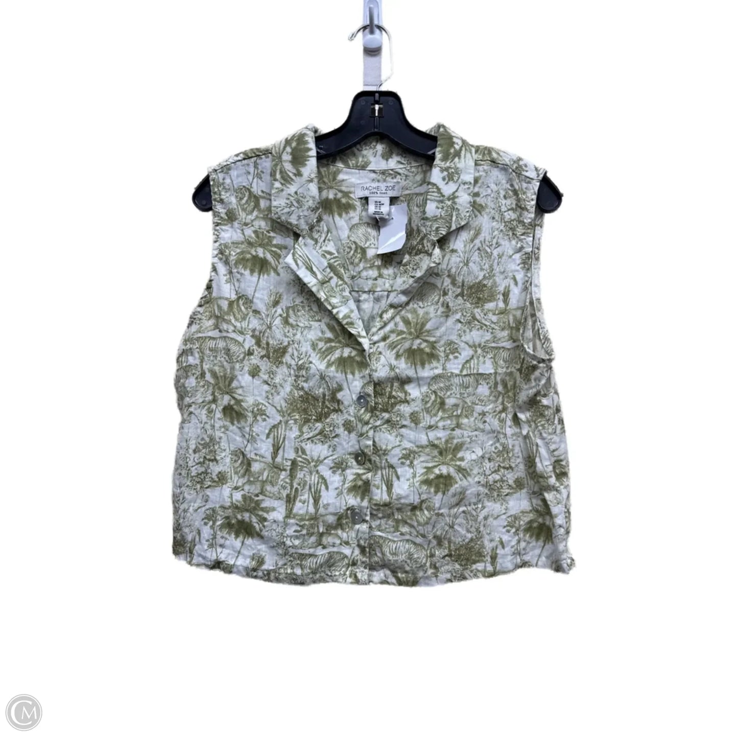 Top Sleeveless By Rachel Zoe In Green, Size: M