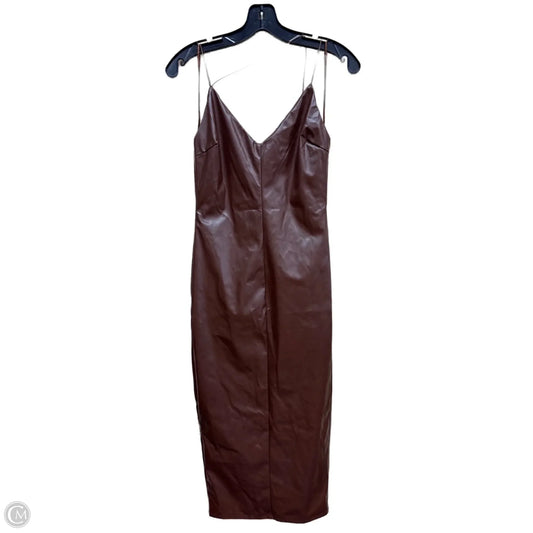 Dress Party Midi By Fashion Nova In Brown, Size: M