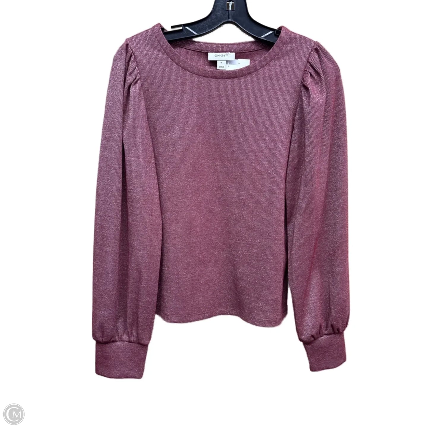 Top Long Sleeve By Clothes Mentor In Maroon, Size: M