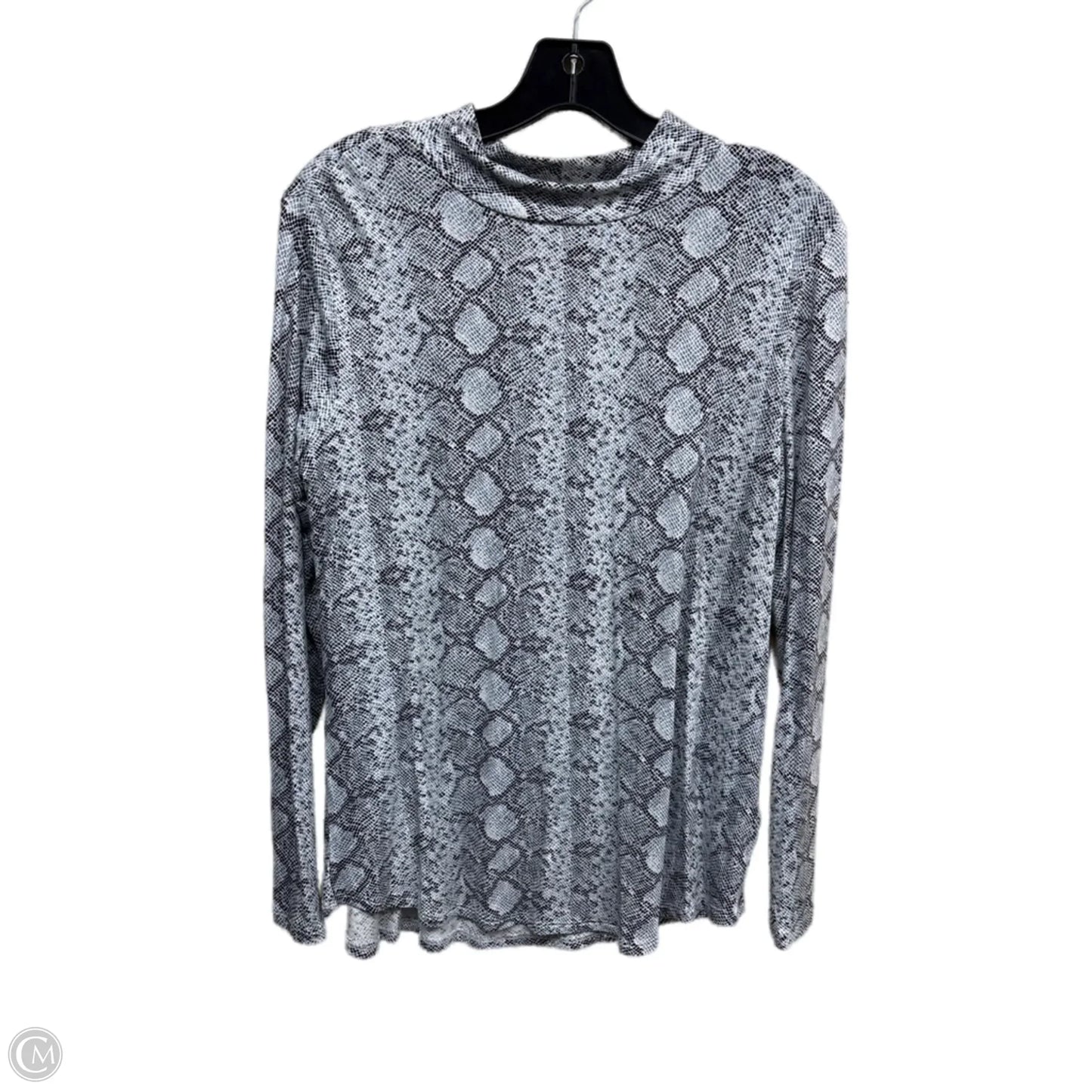 Top Long Sleeve By Maurices In Animal Print, Size: M