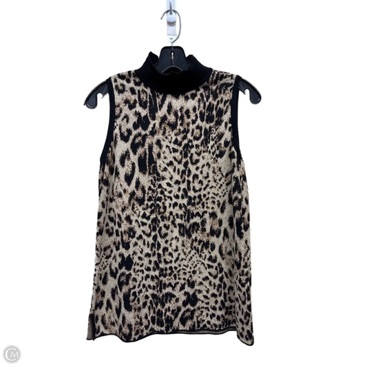 Top Sleeveless By Chicos In Animal Print, Size: M