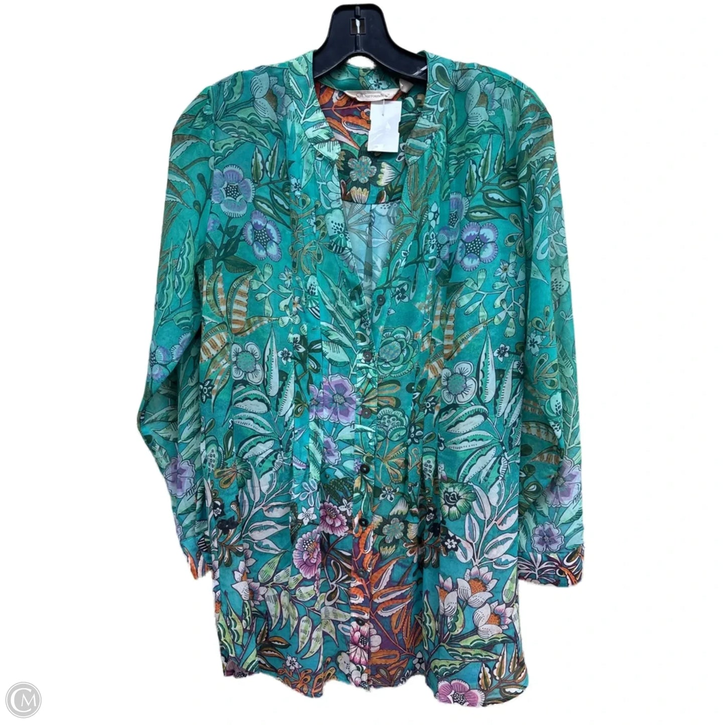 Top Long Sleeve By Soft Surroundings In Multi-colored, Size: S