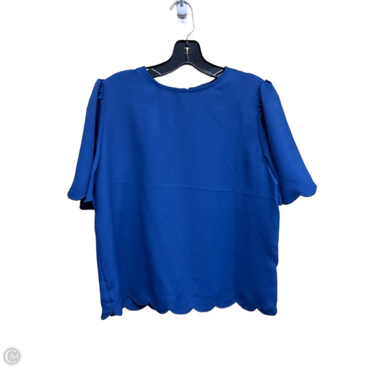 Top Short Sleeve By Express In Blue, Size: M