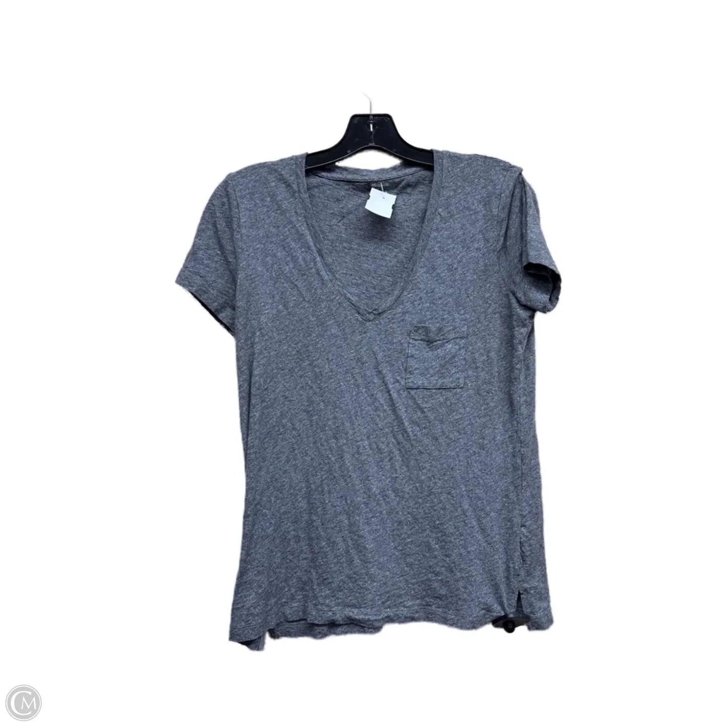 Top Short Sleeve By Madewell In Grey, Size: S