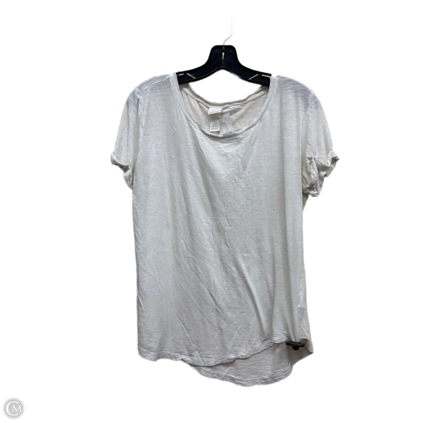 Top Short Sleeve By H&m In White, Size: M