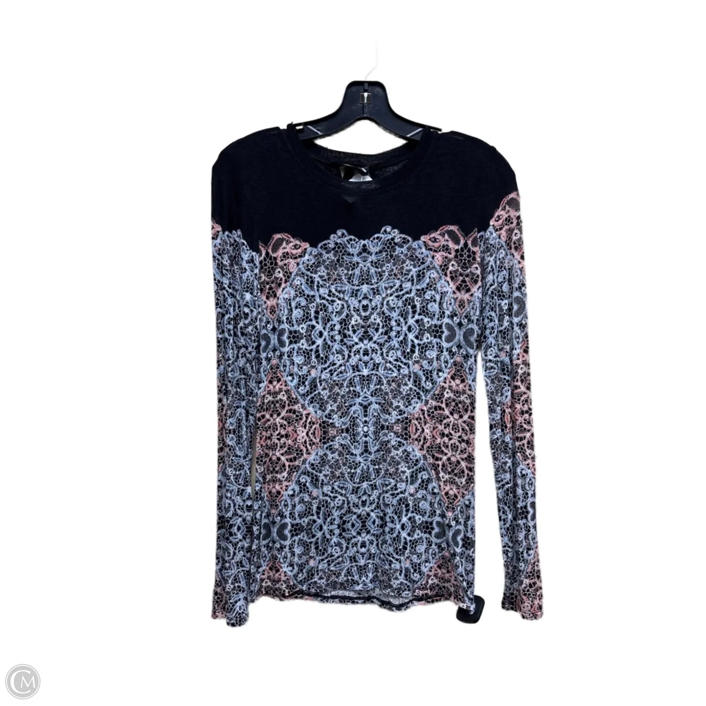 Top Long Sleeve By Bcbgmaxazria In Multi-colored, Size: M