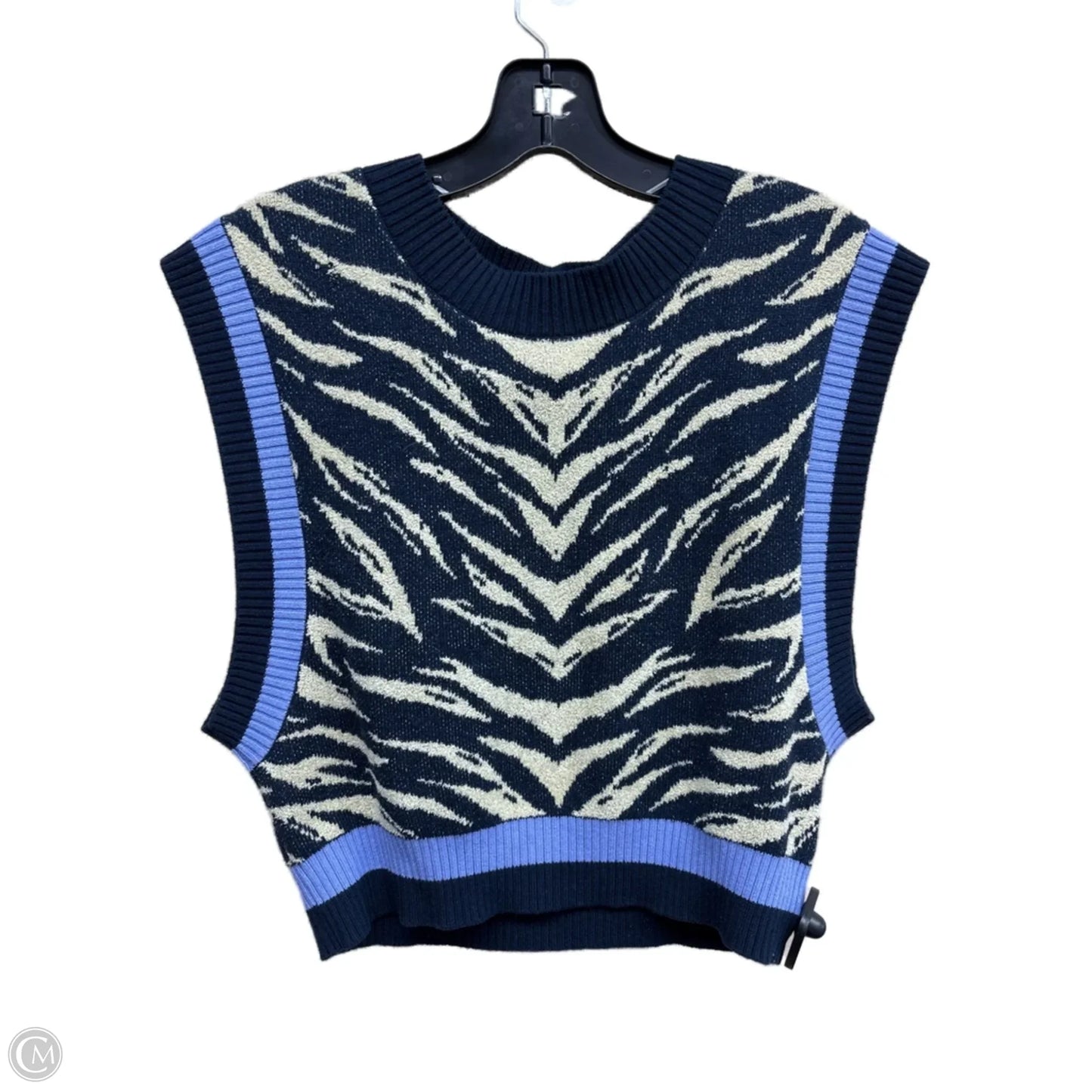 Top Sleeveless By Urban Outfitters In Zebra Print, Size: L