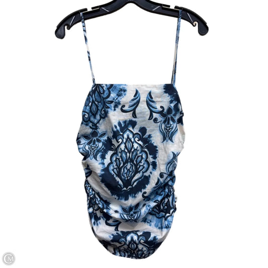Top Sleeveless By Zara In Blue, Size: M