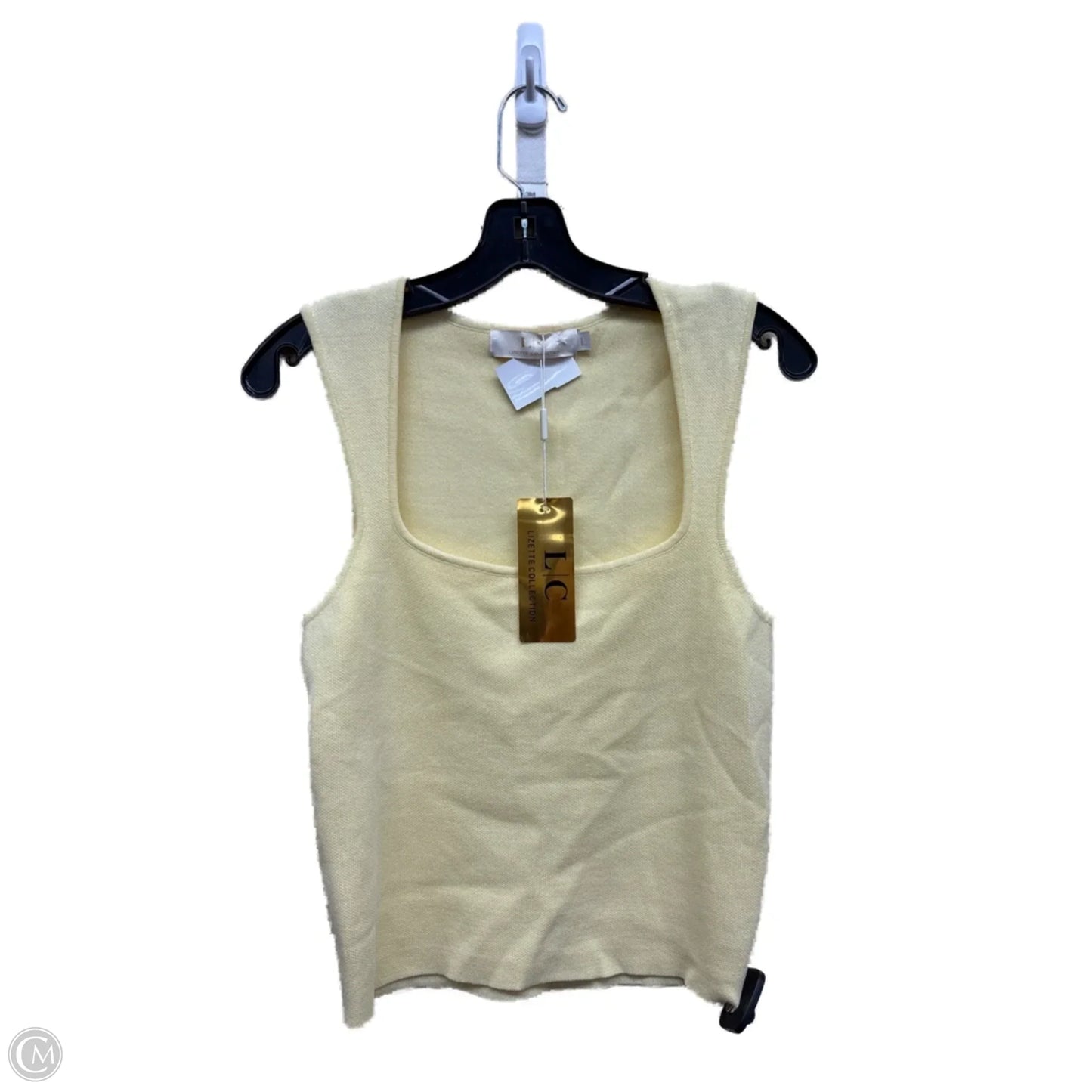 Top Sleeveless By Clothes Mentor In Yellow, Size: L