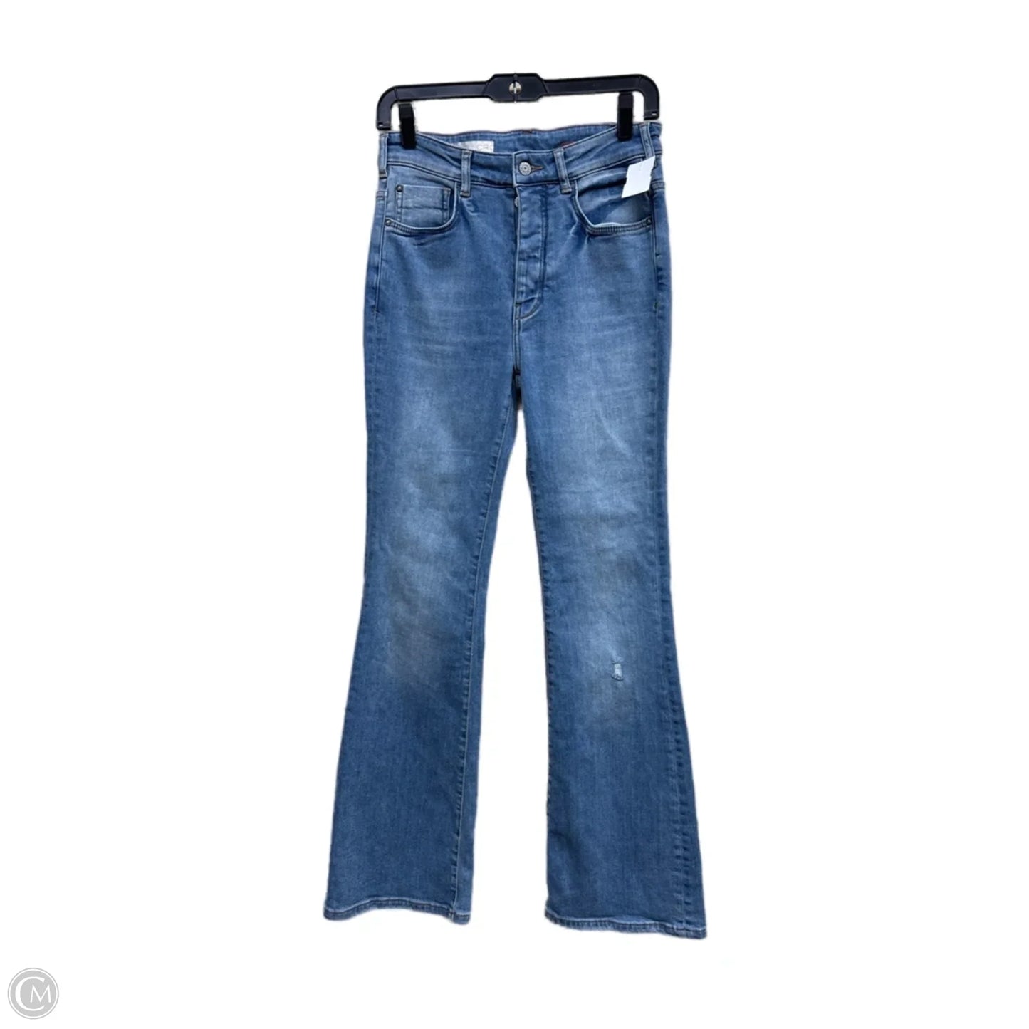 Jeans Flared By Pilcro In Blue Denim, Size: 4
