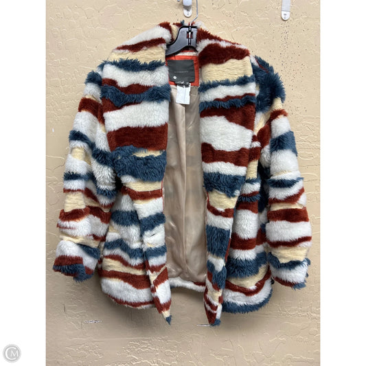 Jacket Faux Fur & Sherpa By Anthropologie In Multi-colored, Size: Xs